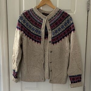 Eddie Bauer Fair Isle Cardigan